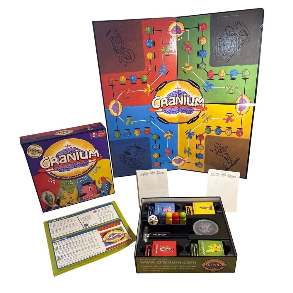 Cranium Board Game Canadian Version Fun Facts Sketch Sculpt Word Puzzles